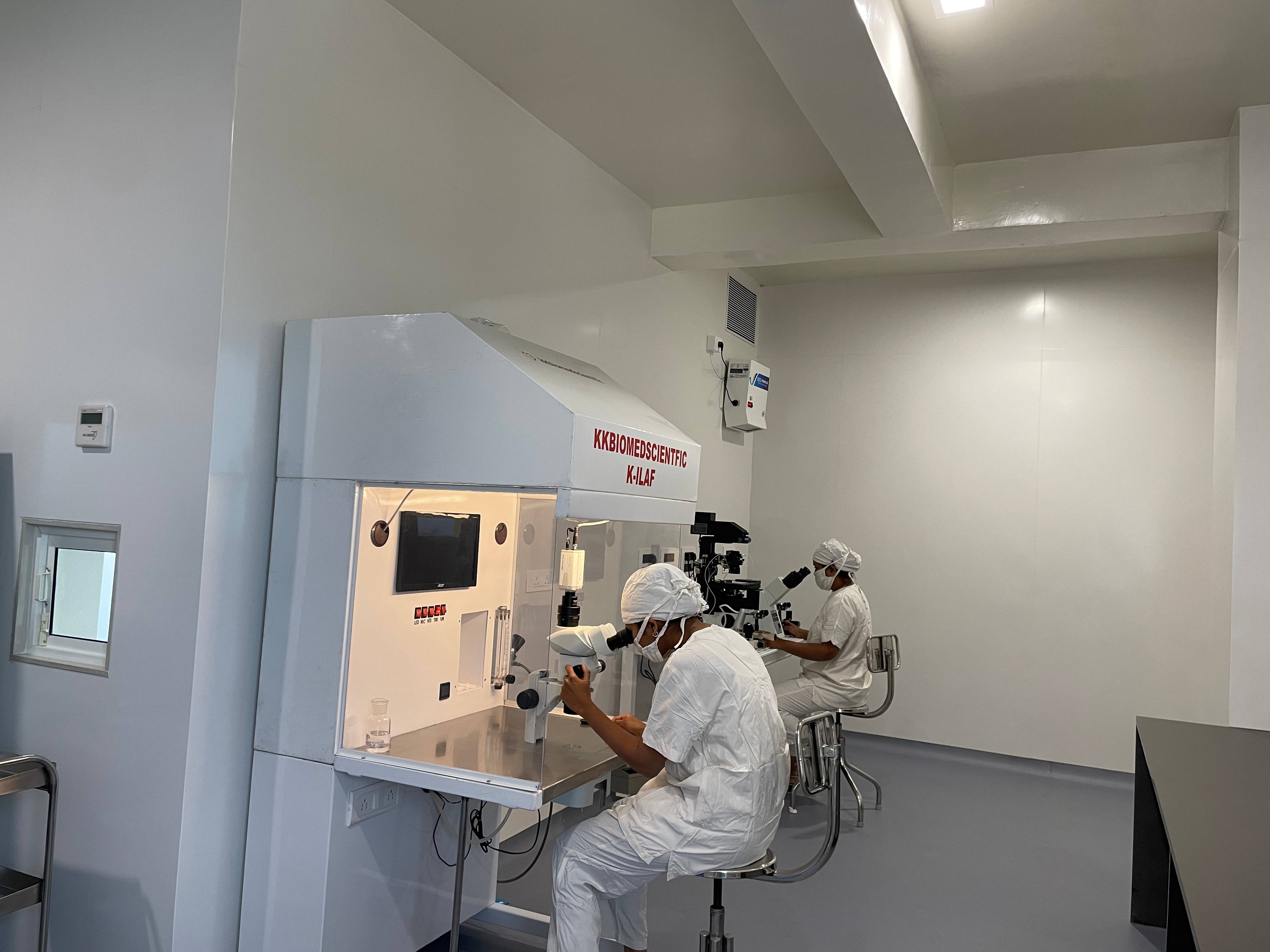 Doctor consulting with couple